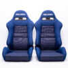【1 PAIR】AUTHENTIC RECARO SR4 FULLY BLUE WILDCAT Very Good Condition