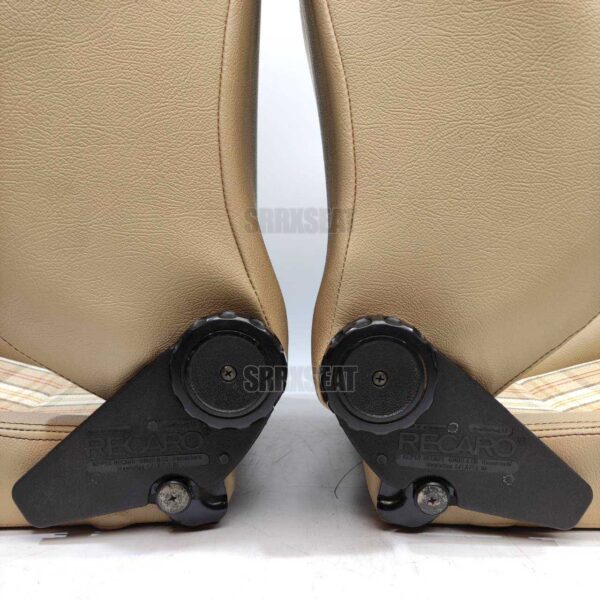 【1 PAIR】AUTHENTIC RECARO LSB TAN TARTAN Very Good Condition