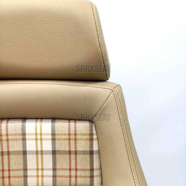 【1 PAIR】AUTHENTIC RECARO LSB TAN TARTAN Very Good Condition