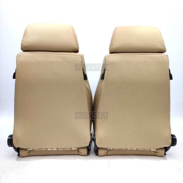 【1 PAIR】AUTHENTIC RECARO LSB TAN TARTAN Very Good Condition
